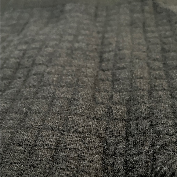 Ted Baker Charcoal Quilted Jacket with Burgundy Collar. Size 3 (Small) - Picture 12 of 14